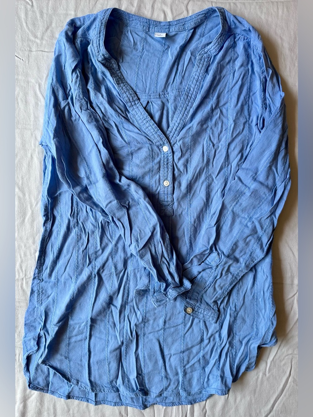 Old Navy Light Blue Button-Front Tunic
